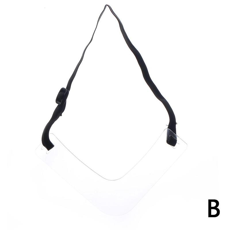 Herramienta de estilismo para Contorno de cuello y barba para hombre, tabla de corte para Barbilla, Barba, afeitado transparente y plantilla F4S9: Transparent