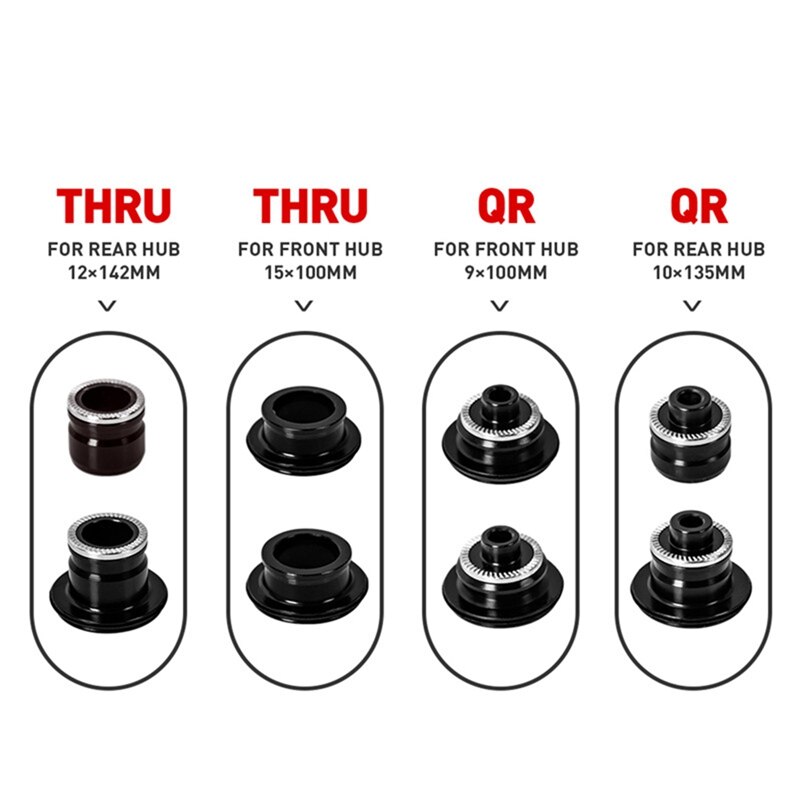 1 Pair MTB Bicycle Hub Cap Converter for Koozer XM490
