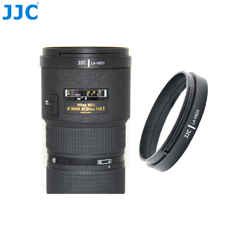 Jjc Camera Zonnekap Adapter Voor Nikon Af Zoom-Nikkor 80-200Mm F/2.8D Ed Lens te Gebruiken Met Nikon HB-29 Of Jjc LH-29