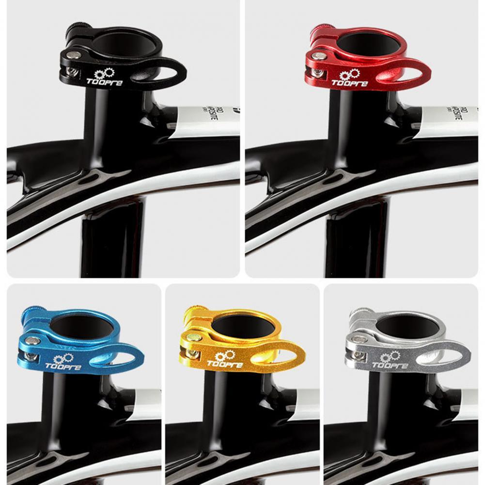 1 Set Stevige Fiets Zadelbuisklem Cnc Proces Snelsluiting Mountainbike Zadelbuisklem Aluminium Fiets onderdelen