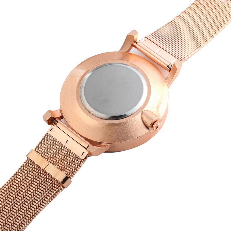 Silver color Arabic Numbers Watch Casual Women Alloy Quartz Wristwatches