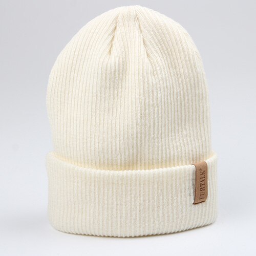 Furtalk uld beanie hat til kvinder vinter forår strikket motorhjelm hatte til kvinder strømpe cap kvindelige piger skullies beanies: Hvid
