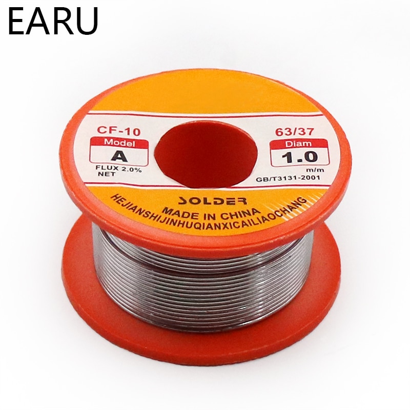 Rollo de hilo de estaño de 50g para soldar herramientas de soldadura de plomo, 0,3/0,4/0,5/0,6/0,8/1,0mm Diam 60/40 63/37