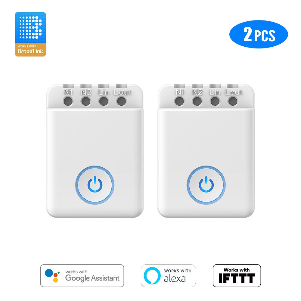 Broadlink bestcon mcb 1 wifi controller switch smart home automation wireless remote switch af ios android 1/2/3/4/5/6/8/10- pack: 2 stk