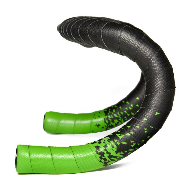 Handlebar Tape Road Bike Grip Cycling Accessories Fixie Gear Strap PU EVA Wrap Perforated: Green Fade