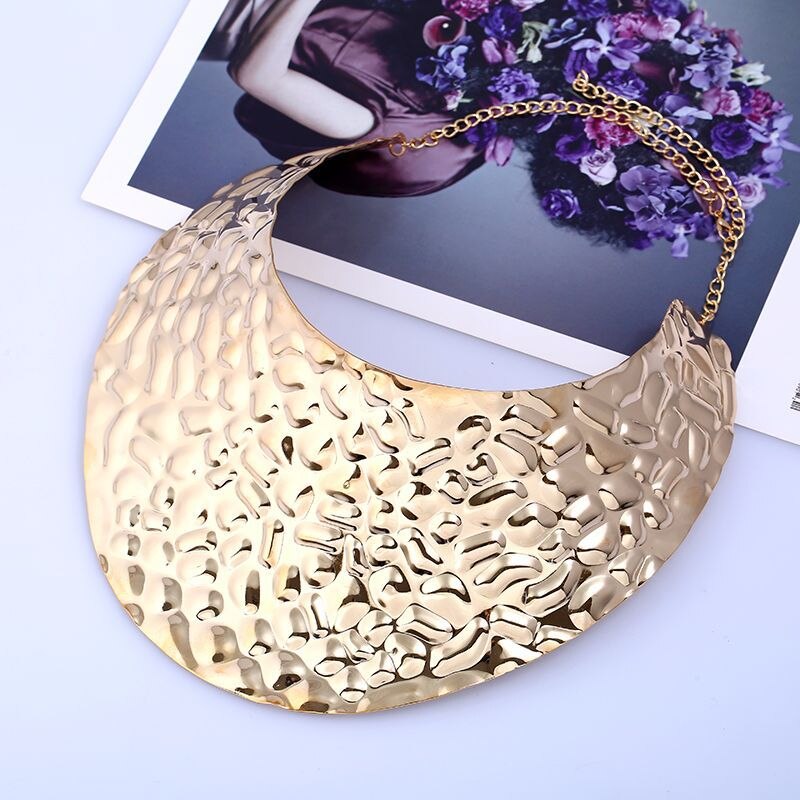 LZHLQ Chunky Punk Style Necklace Women Collar Necklace Girls Jewelry