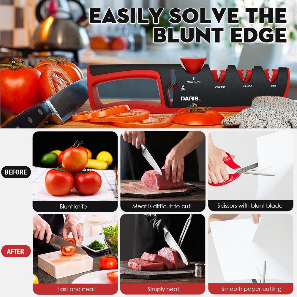 4 in 1 multifunction Knife Sharpener Adjustable Angle Grind Scissors Grinding Machine Steel Knives Sharpening Tools