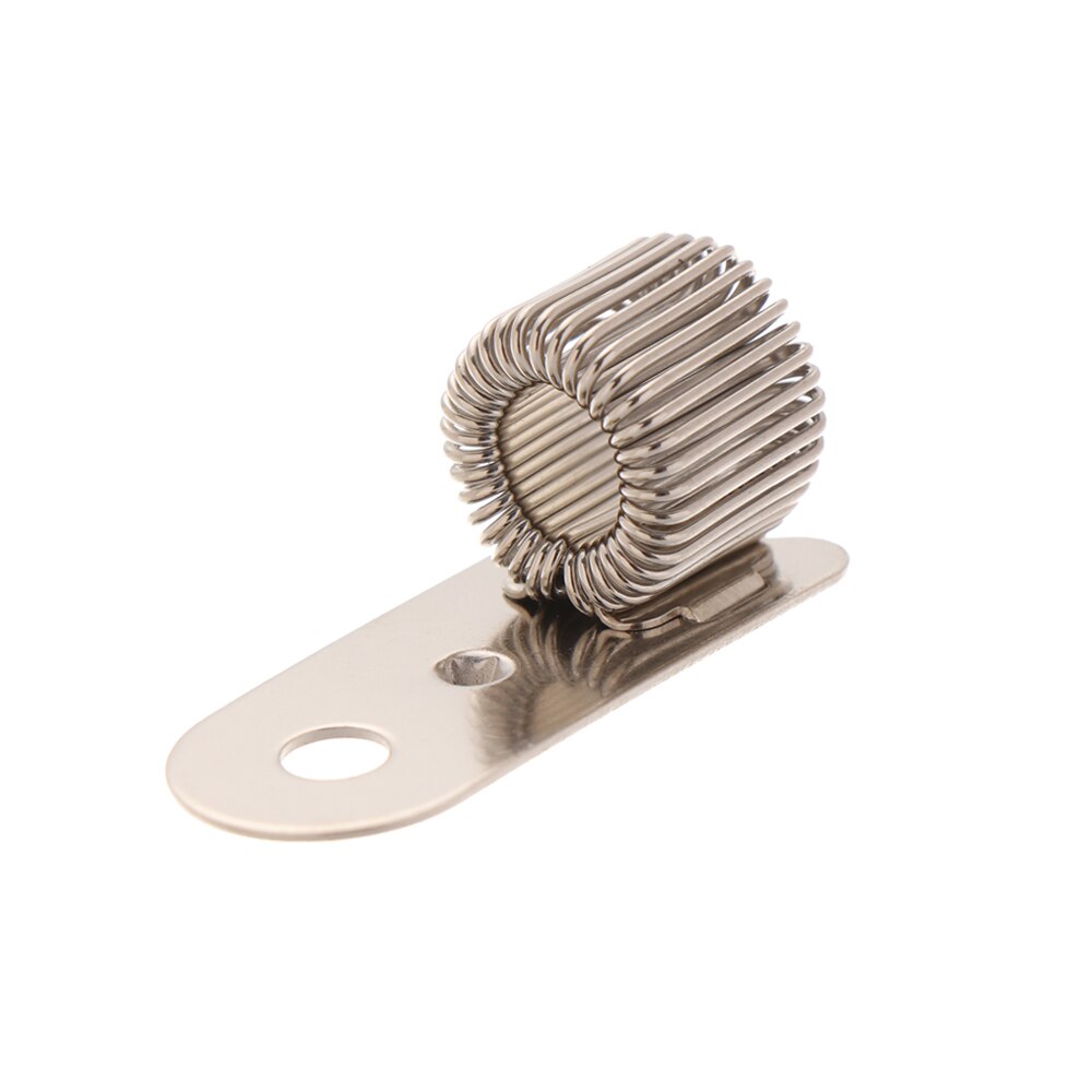 Single Hole Double Opening Triple Orifice Spring Pen Clip Metal Pencil Holder Elastic Loop Portable Writing Supplies Stationery: Rivet-1pc