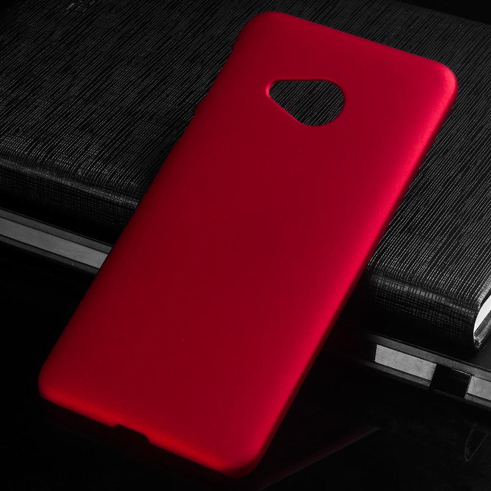 Matte Plastic Coque Cover 5.2For Htc U Play Case For Htc U Play Uplay Phone Back Coque Cover Case: Red