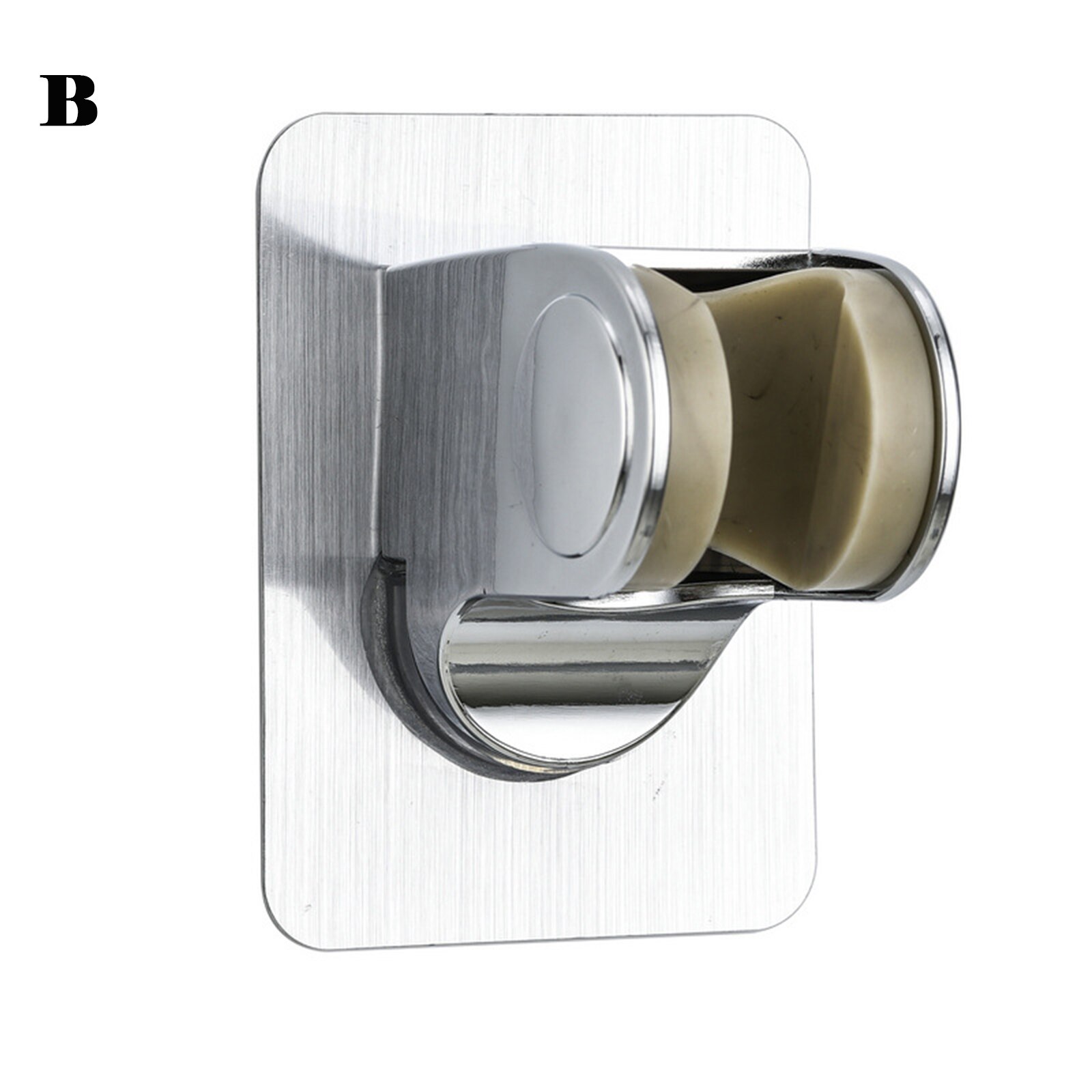 Self-Adhesive Shower Head Bracket Adjustable Handheld Shower Wand Holder Wall Mount DNJ998: b