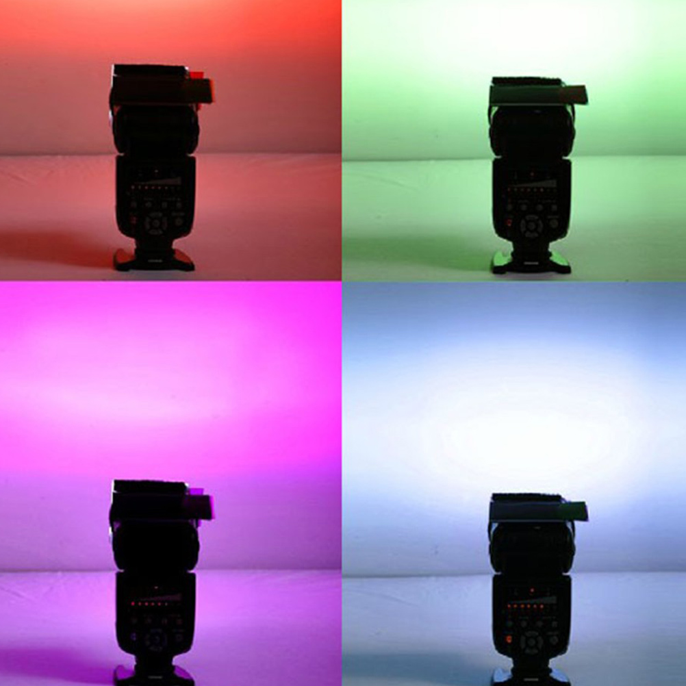 JETTING pour yongnuo couleur Gel filtre Flash diffuseur boîte souple 12 jeux de couleurs Studio Flash caméra diffuseur