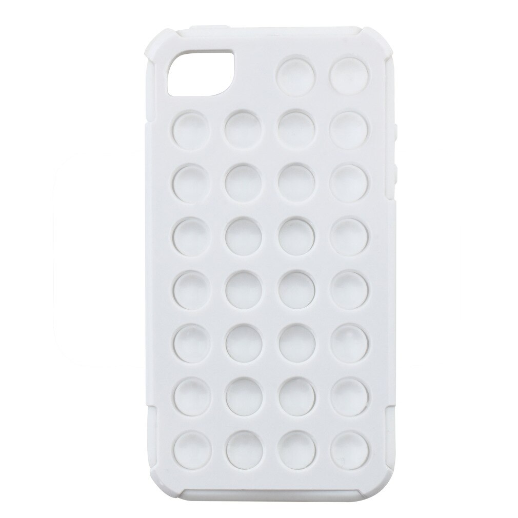 Zwei-in-eins-handyhülle für iphone 4/4s , weiß, wave point