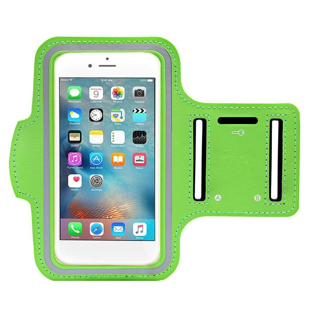 Bracciale di Sport Del Telefono Impermeabile di Caso Della Copertura Esterna Palestra Supporto Corsa e Jogging Da Jogging Polso Del Sacchetto Del Sacchetto Per il iPhone 8 7 6 Samsung s7 S6 5": green