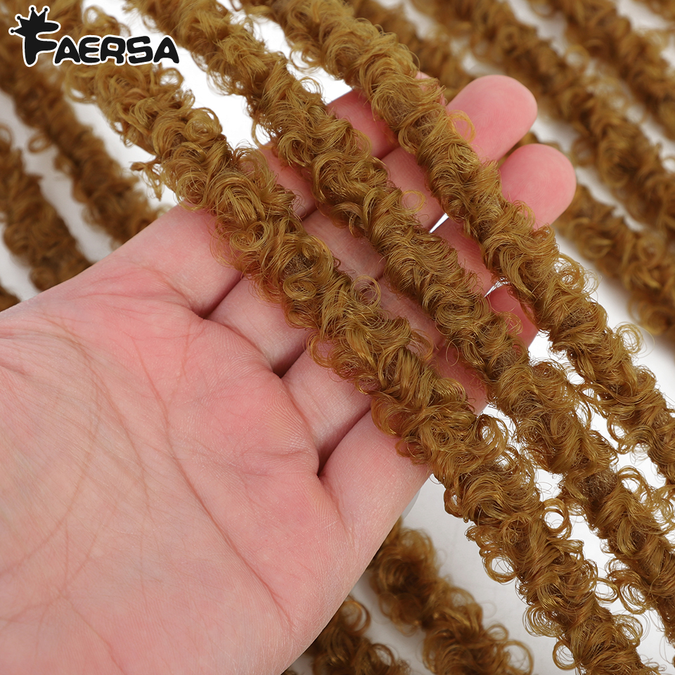Borboleta locs crochê cabelo dreadlocks meche falso fechaduras crochê tranças de cabelo extensões fechaduras macias trança encaracolado cabelo sintético