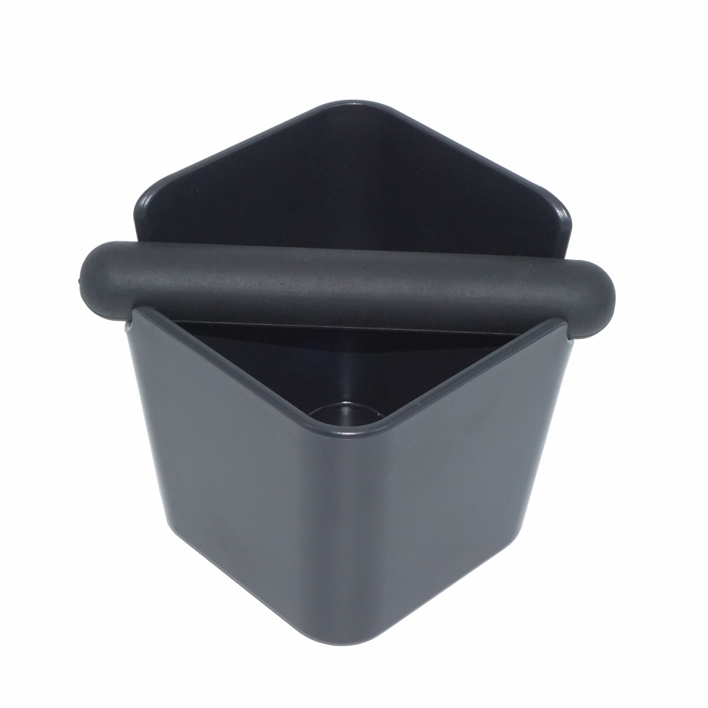 ABS Coffee Grind Knock Box Espresso Knock Box Espresso Grounds Container for Barista + Non-slip Base