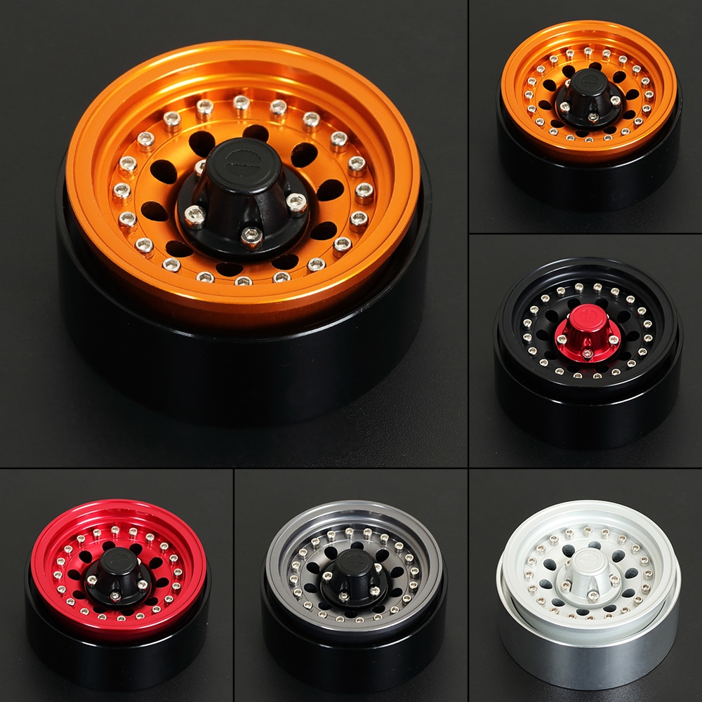 Metallo 1.9 "Morsetto Anello Beadlock Wheels Rim CNC Anodizzato per 1/10 RC Crawler Axial SCX10 CAPRA WRAITH Traxxas TRX4 TRX6 RGT 86100