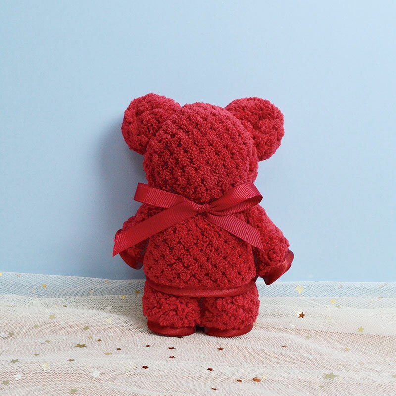 Wijn Reds Coral Fluwelen Beer Handdoek Absorberende Gezicht Handdoek Bruiloft Business Badkamer Handdoeken