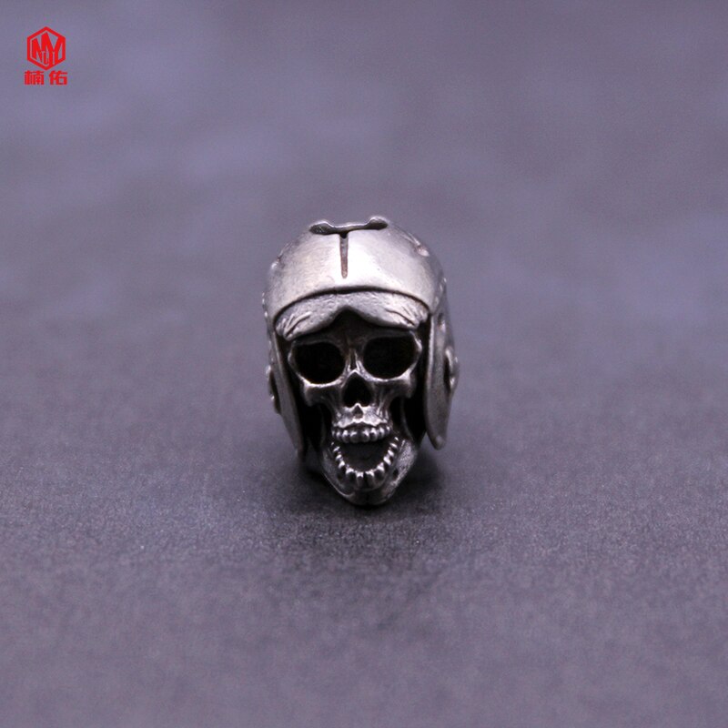1PC Retro Brass Copper Knife Beads Paracord Beads Devil White Copper Lanyard Pendants Accessories