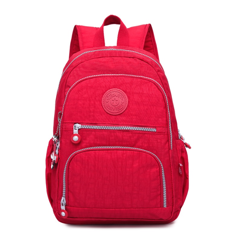 Female Backpack Women School Backpack for Teenage Girls Mochila Feminina Laptop Bagpacks Travel Bags Casual Sac A Dos: Red