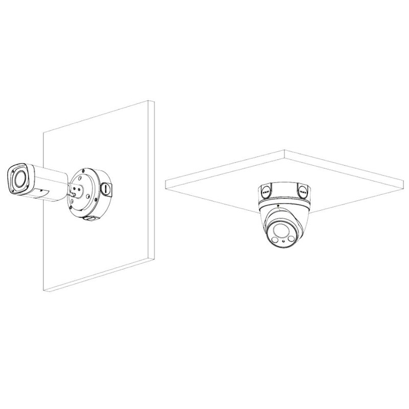 Dahua PFA130-E dome wall mount Dahua Water-proof Junction Box Neat Integrated Aluminum camera bracket PFA130-E