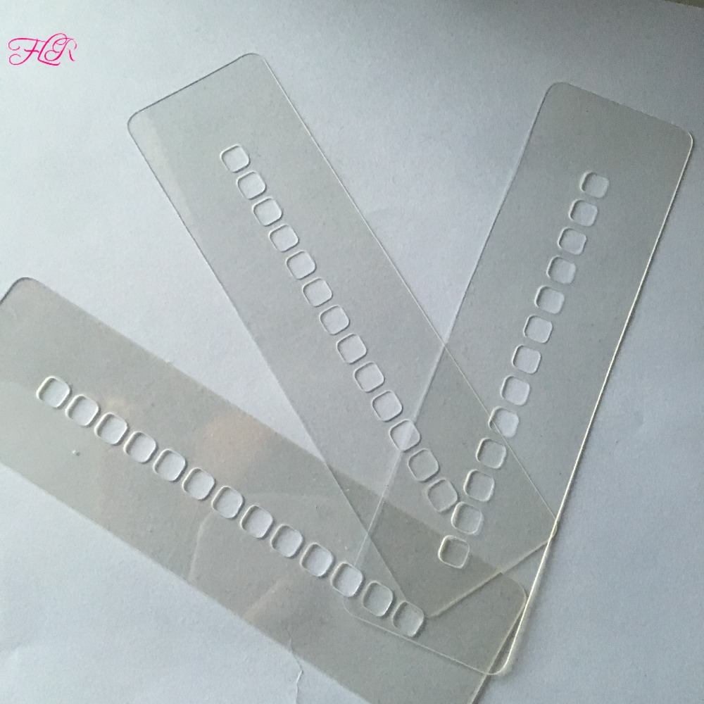 50 pcs/lot Multi Hole Template Prevent Scalp Good Easy Tools Heat Protector Shields for Hair Extension Useful Tools