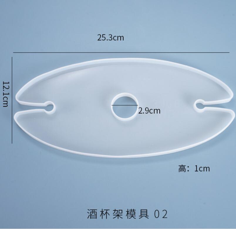 Diy Wijnrek Siliconen Mal Uv Epoxyhars Mallen Voor Sieraden Handwerk Mallen Sieraden Accessoires: 02 flat wine rock