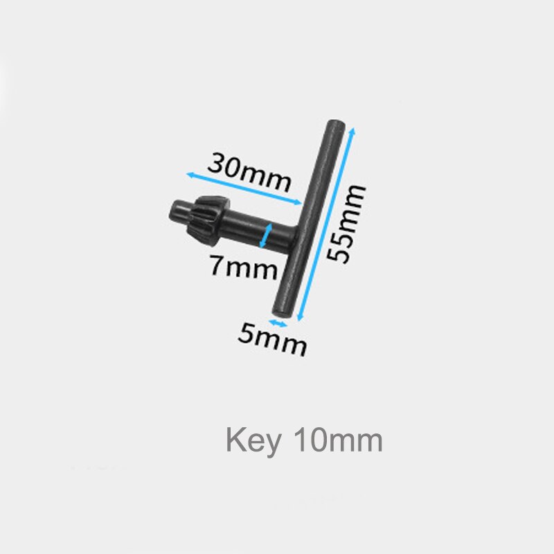 1PCS 6.5mm-16mm Manual Or Automatic Lock Drill Chuck Adapter For Impact Driver Electric Tool Accessories Square/Round/Hex Shank: Key 10mm