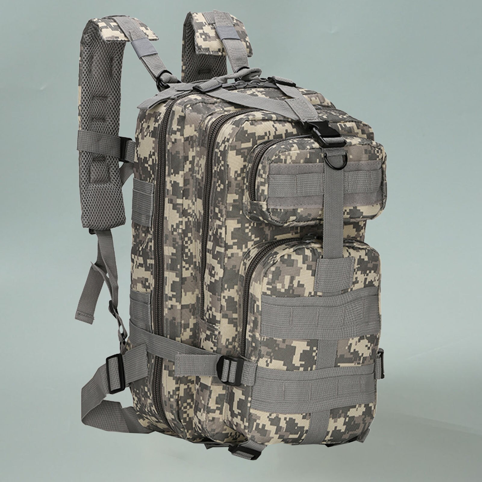 Outdoor Camouflage Backpack Mountain Hiking Daypack Large Capacity Multi Pockets Webbings Rucksacks Climbing Hiking Bags: Style 6