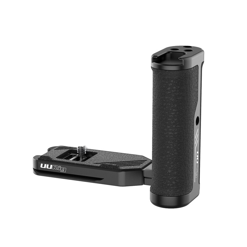 UURig R043 poignée latérale universelle prise de vue verticale L support de plaque avec sabot froid pour Microphone lumière LED: Default Title