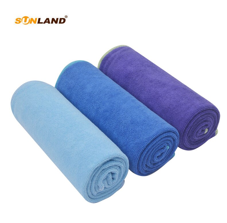 Sinland Multi-purpose Microfiber Fast Drying Travel Gym Towels 3-pack 16 Inch X 32 Inch: 1lblue1dblue1grape