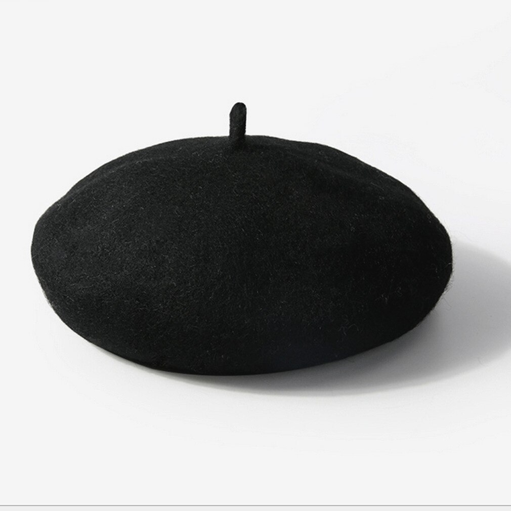 Baby Stuff Accessoires Wol Leuke Baret Meisje Stevige Baretten Herfst Winter Baby Warm Hoed Schilder Hoed Haar Props VOOR 2-5T: Black