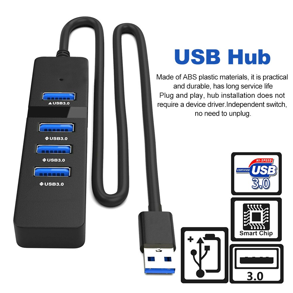 4 Port Computer Adapter Splitter Extender Laptop E... – Grandado