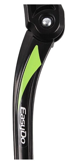 Soporte lateral para bicicleta de montaña, aparejo de aparcamiento, 700C, 24-29 pulgadas, Adjustable34-41cm: black green