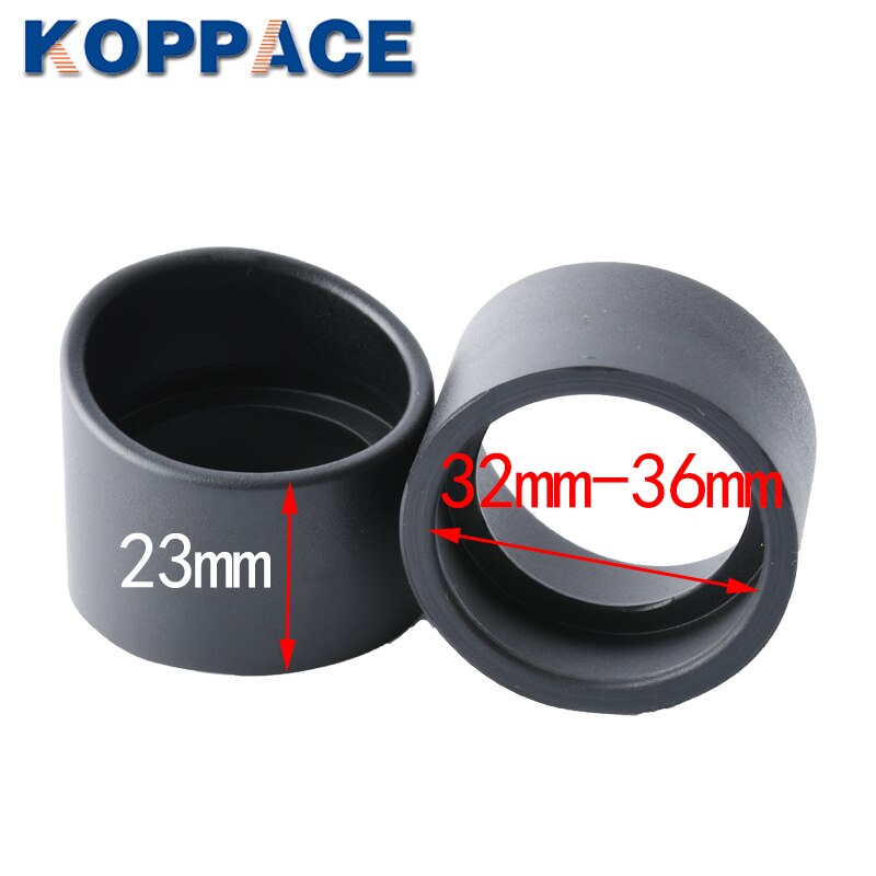 KOPPACE 2pcs for 32-36mm Stereo Microscope Eye Guards Binocular Bevel Angle Rubber Eyepiece Eye Guards Cups Shield