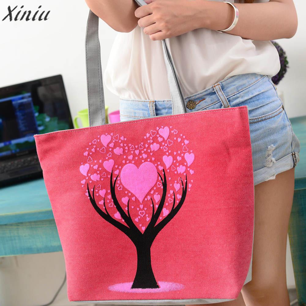 Handtas dames tas schattige print dames canvas tassen schoudertas casual handtassen bolsas feminina sac a main #5