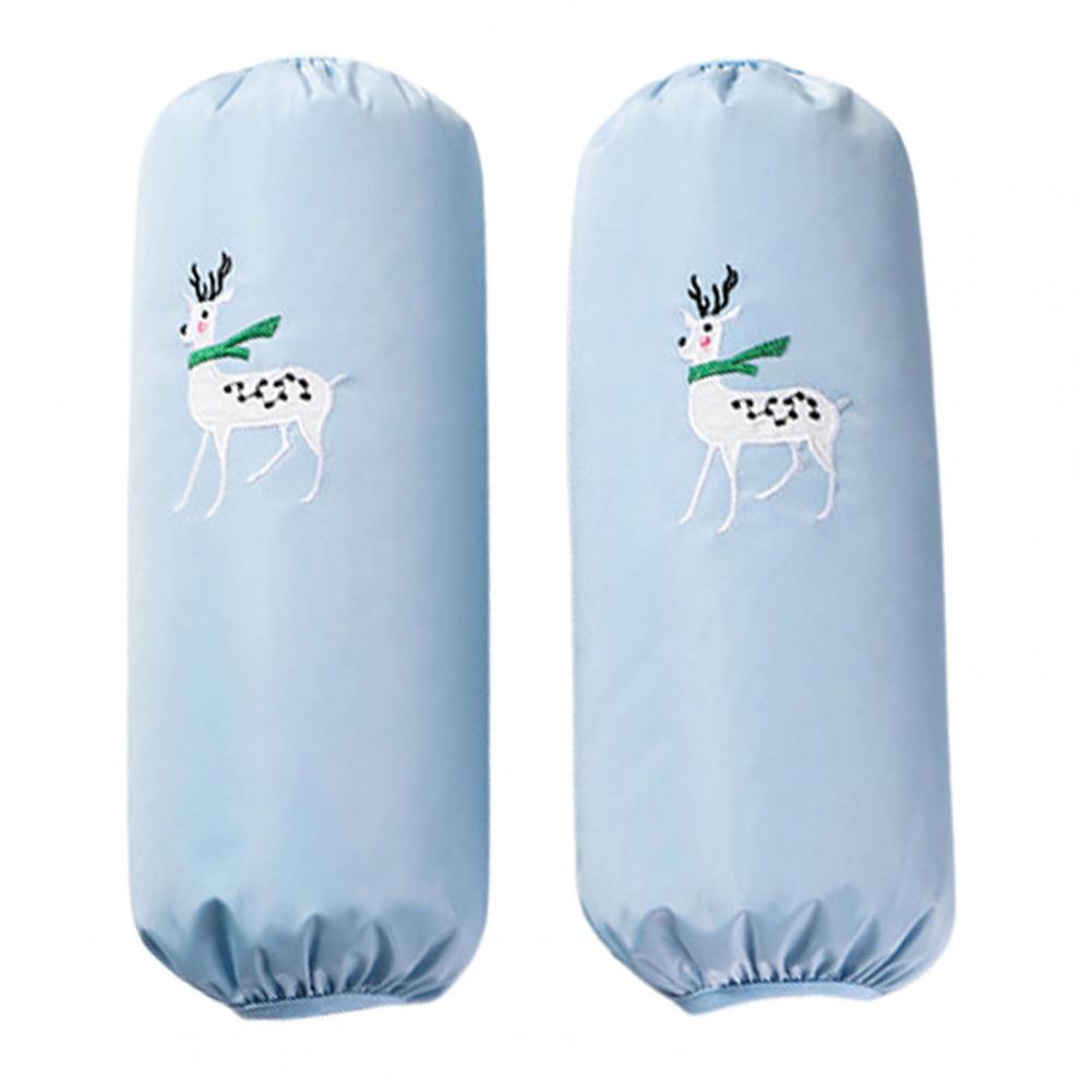 Manchons de cuisine imperméables pour femmes, 1 paire, adorables manchons de cuisine légers résistants à la saleté:  Blue