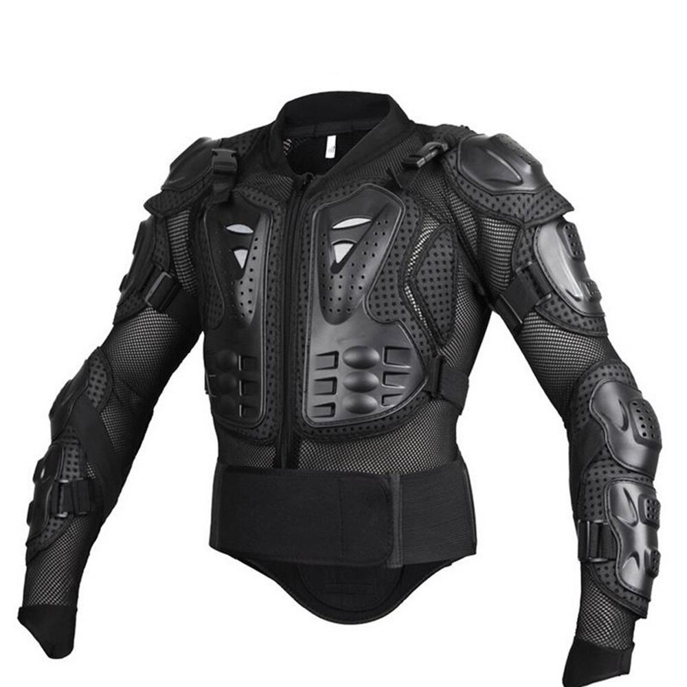 Motorfiets Armor Bescherming Motocross Kleding Protector Motocross Body Armor Jas Beschermende kleding: Black / L