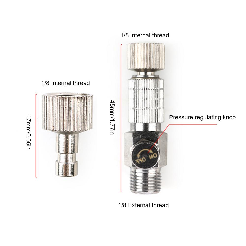 Air Compressor Fitting Accessory Brass Airbrushes Air Hose Adapter