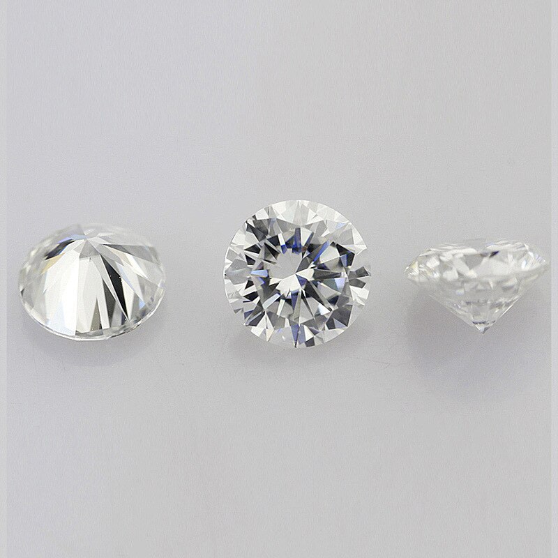 BOEYCJR 1.5ct 7.5mm F Color Round Brilliant Cut Moissanite Loose Stone VVS1 Excellent Cut Jewelry Making Stone Engagement Ring