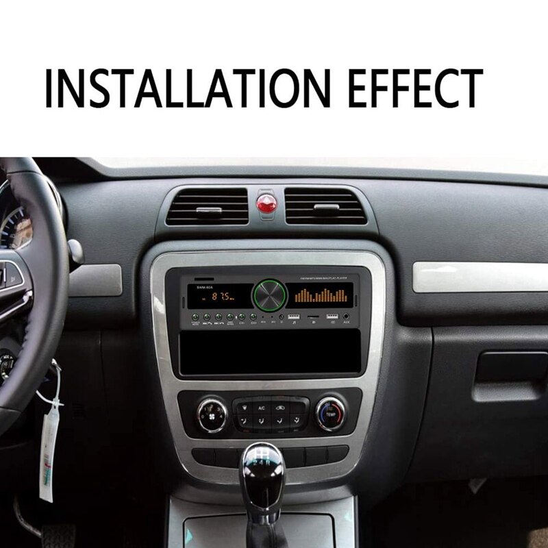Autorradio estéreo de un solo Din para coche, asistente de voz, receptor de Audio Bluetooth/llamadas manos libres, Radio AM/FM