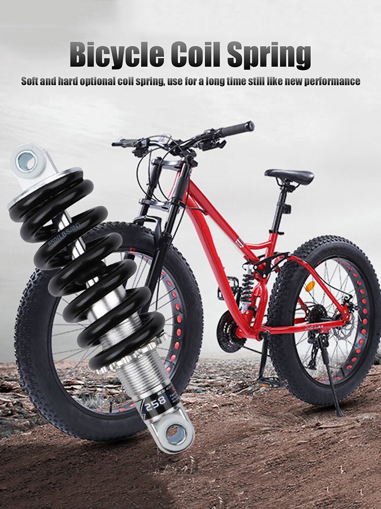 1Pcs Mountain Bike Bicycle Coil Spring Rear Shock For Electric Snow/four-link Electric Bicycles165 /170 /160/150x24mm