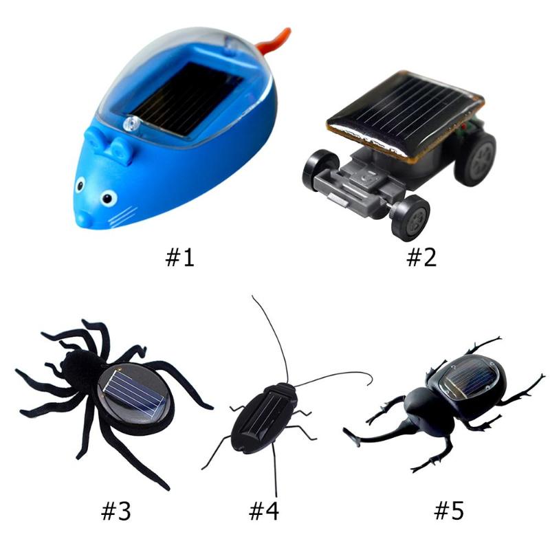 1Pc Solar Power Energy Insect Cockroach Cricket Solar Novelty Funny Baby Kids Toys No Batteries Required High Simulation Toys