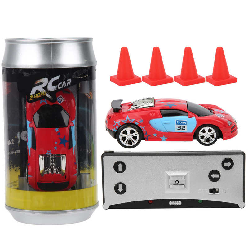 Mini Rc Auto Met Kan Box Power Inductie Vier-Weg Afstandsbediening App Dual Mode Kind Speelgoed Model Racing auto: Rood