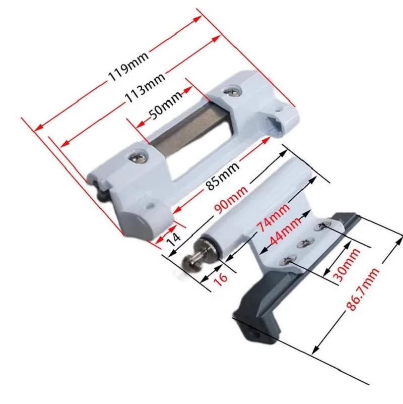 Raamdeur gebroken brug aluminium binnenopening ondersteboven scharnier hardware scharnier 1pcs