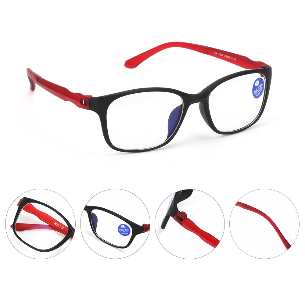 Unisex Flexible Anti Blue-ray Glasses Ultralight Flat Mirror Computer Goggles TR90 Radiation Protection Eyewear Vision Care