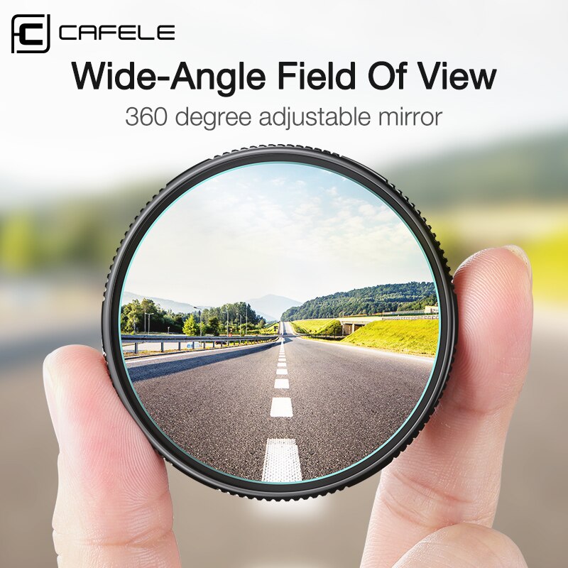 Cafele 2 stücke Auto Spiegel HD Rückspiegel 360-grad Weitwinkel Konvexen Spiegel Wasserdichte Auto blind Stelle Spiegel mit Sauger