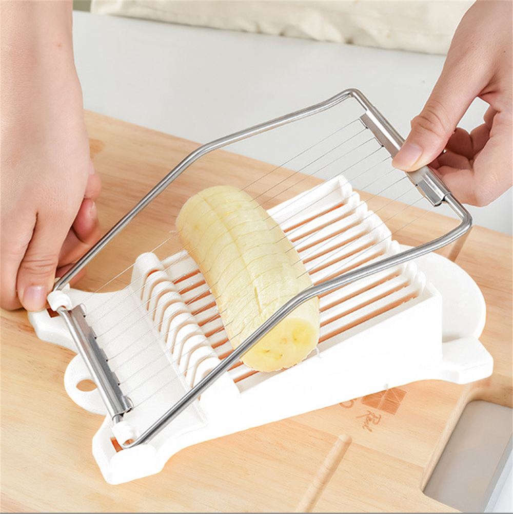 Luncheon Meat Slicer 304 Reinforced Stainless Steel Boiled Egg Fruit Soft Cheese Slicer Spam Cutter