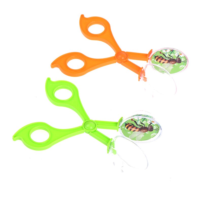 Portable Nature Exploration Bug Insect Catcher Scissors Tongs Clamp Kids Toy Biology Cleaning Tool Scissor Clamp Tweezers