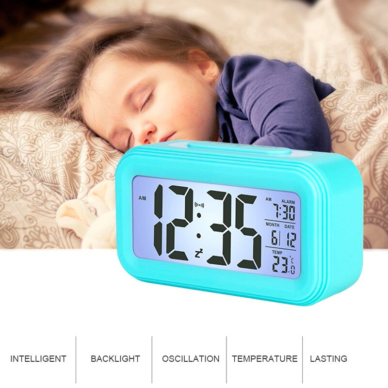 Led Digitale Wekker Multifunctionele Elektronische Smart Digitale Lcd-scherm Intelligente Sensation Backlight Snooze Kids Klok