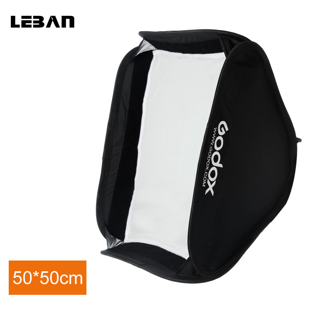 Godox 20 "* 20" 50*50 cm opvouwbaar Soft Box Godox Suitbale Voor S-type Beugel camera Flash (Alleen 50*50 cm Soft Box)